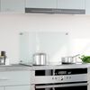vidaXL キッチン用 汚れ防止板 透明 70x40cm 強化ガラス製