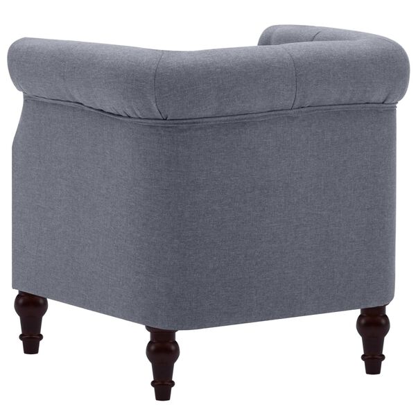 vidaXL アームチェア ライトグレー 布製