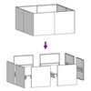 vidaXL プランター 80x80x40 cm コルテン鋼