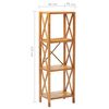 vidaXL 4段棚 40x30x125cm オーク無垢材