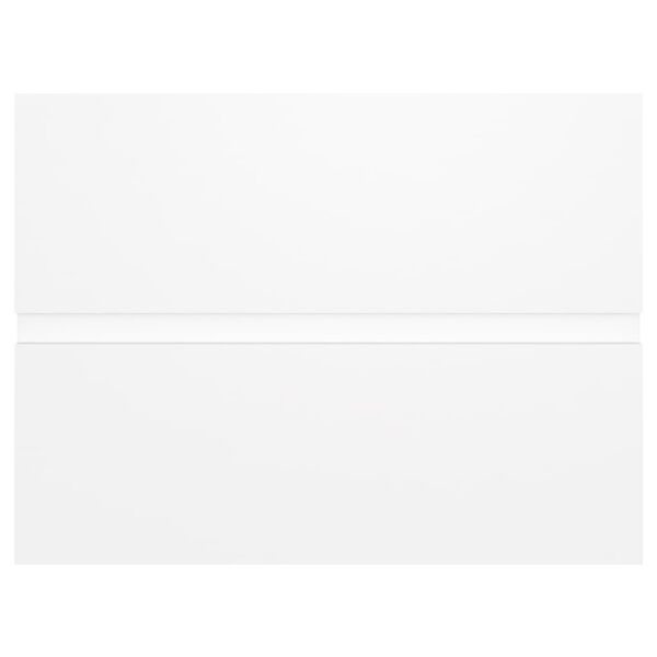 vidaXL シンクキャビネット ホワイト 60x38.5x45cm パーティクルボード