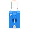vidaXL タイヤ付き ウォータータンク キャンプ用 25L ブルー