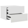 vidaXL ベッドサイドキャビネット ホワイト 40x30x30cm エンジニアリングウッド