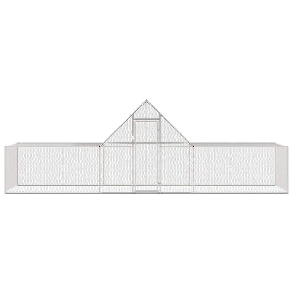 vidaXL 鶏小屋 6x2x2m 亜鉛メッキ鋼製
