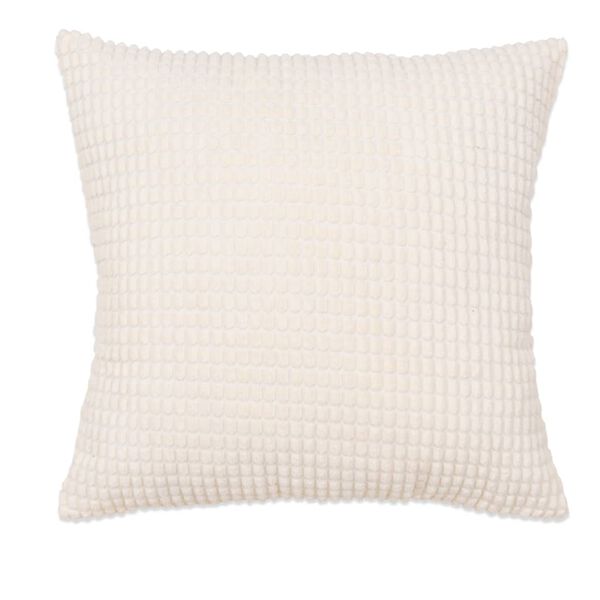 vidaXL クッション 2個セット ベロア 60x60cm オフホワイト