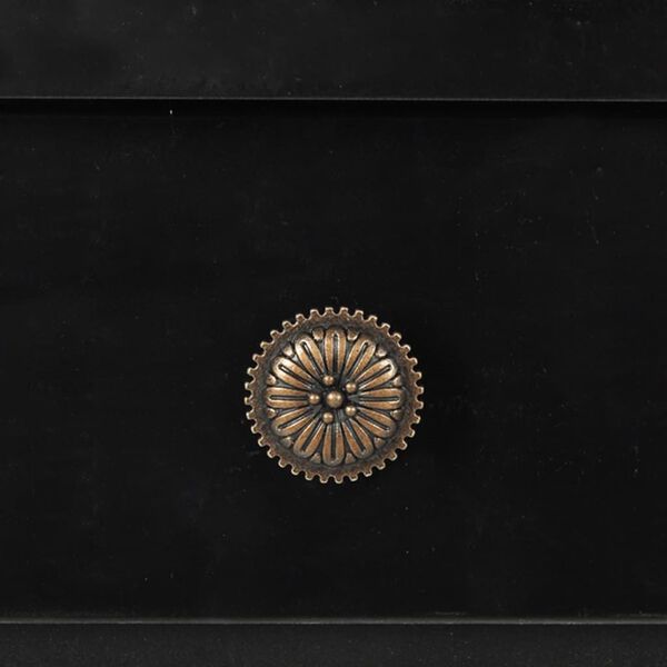 vidaXL コンソールテーブル ブラック MDF