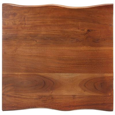 vidaXL コーヒーテーブル 天然木の形状 (ライブエッジ) 60x60x40cm アカシア無垢材