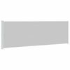 vidaXL パティオ用 引き込み式サイドオーニング 200x614cm グレー