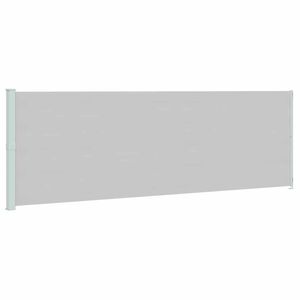 vidaXL パティオ用 引き込み式サイドオーニング 200x614cm グレー