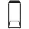 vidaXL コンソールテーブル ブラック 60x35x75cm 強化ガラス製