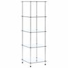 vidaXL 5段 棚 透明 40x40x130cm 強化ガラス製