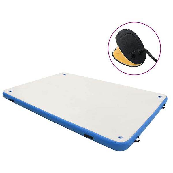 vidaXL インフレータブルフローティングデッキ ブルー＆ホワイト 300x200x15cm