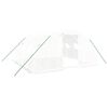 vidaXL スチールフレーム温室（白）16m&sup2; 4x4x2m