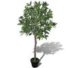 vidaXL 月桂樹 人工観葉植物 ポット付き 120cm