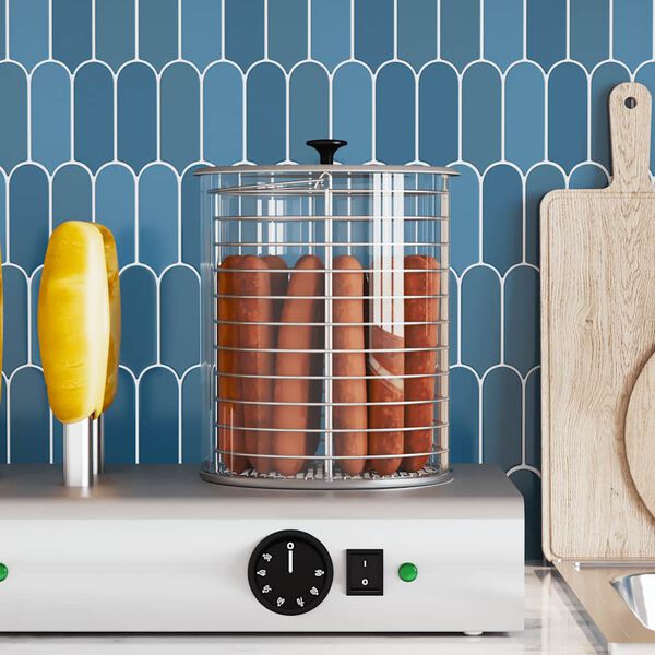 vidaXL ガラスシリンダー ホットドッグウォーマー用 200x240 mm