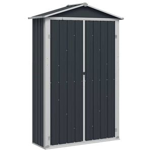 vidaXL ガーデン納屋 116x45x175cm 亜鉛メッキ鋼製 アントラシート