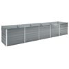 vidaXL ガーデンレイズドベッド 400x80x77cm 亜鉛メッキ鋼製 グレー