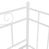 vidaXL ソファベッドフレーム ホワイト 金属製 90x200cm