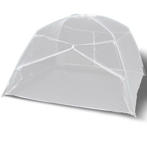vidaXL 蚊帳 モンゴリアネット 扉2枚 200 x 120 x 130 cm ホワイト