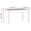 vidaXL ガーデンコーヒーテーブル 70x40x36cm アカシア無垢材