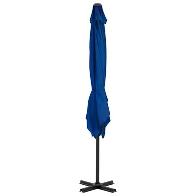 vidaXL カンチレバーパラソル アルミポール付 ブルー 250 × 250 cm
