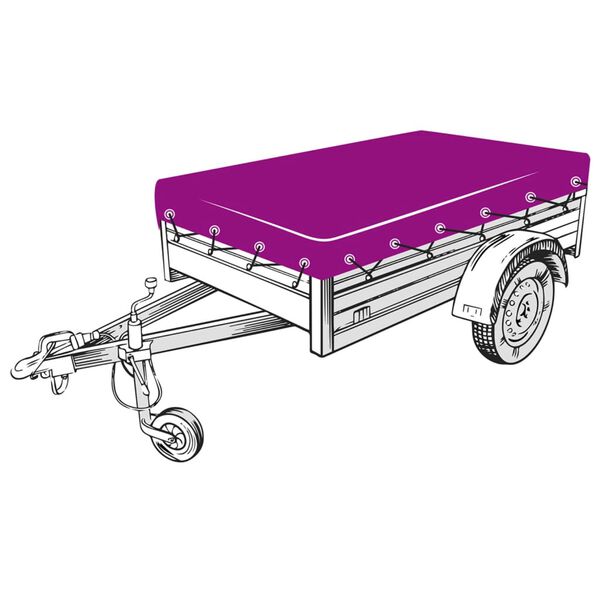 vidaXL トレーラーネット HDPE製 3x5m ブラック