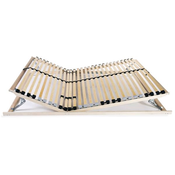 vidaXL すのこベッドベース スラット28本 7ゾーン 140x200cm