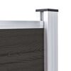 vidaXL フェンスパネル WPC製 175x105cm ブラック