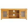 vidaXL TVキャビネット 120x35x48cm オーク無垢材