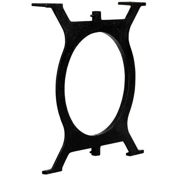 vidaXL ダイニングテーブル脚 2点 O型フレーム 鋳鉄製