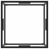 vidaXL コーヒーテーブル ブラック 60x60x35cm 強化ガラス製