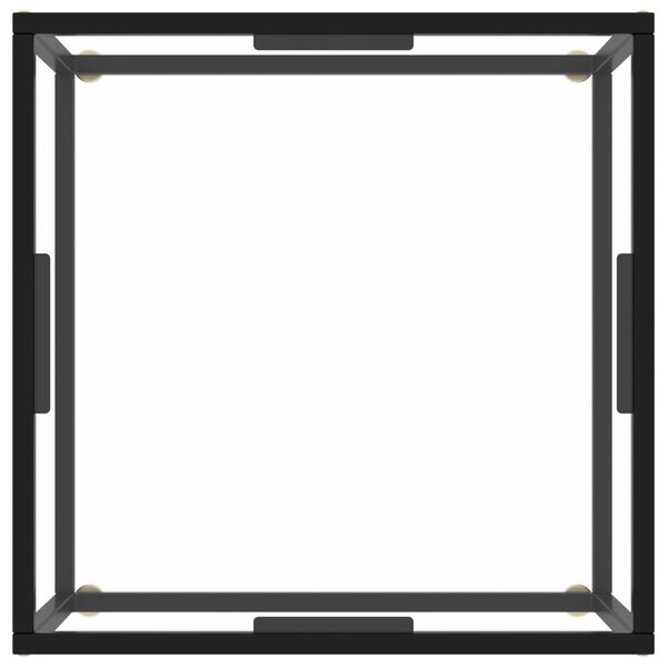 vidaXL コーヒーテーブル ブラック 60x60x35cm 強化ガラス製
