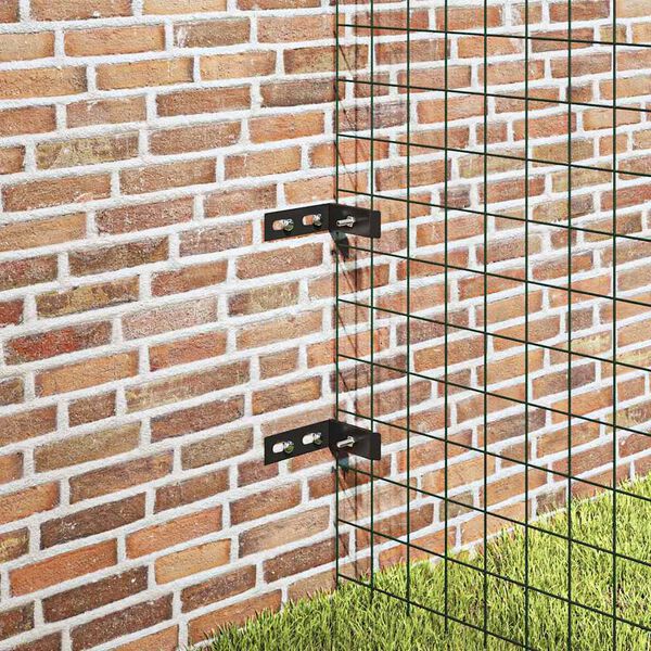 vidaXL 壁用コーナーコネクター 10点セット アントラシート