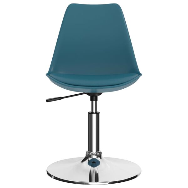 vidaXL 回転ダイニングチェア 2点 ターコイズ 合成皮革製