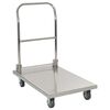 vidaXL プラットフォームトロリー シルバー 82x53x86cm ステンレススチール製