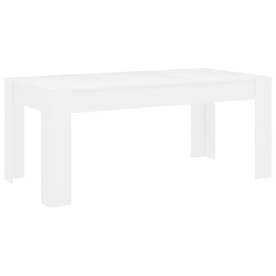 vidaXL ダイニングテーブル 白色 180x90x76cm パーティクルボード