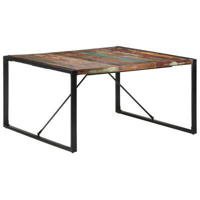 vidaXL ダイニングテーブル 140x140x75cm 無垢の再生木材