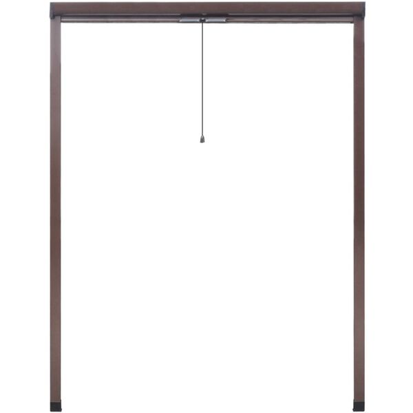 vidaXL ロール式 虫除け網戸 140x170cm ブラウン