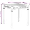 vidaXL ガーデンダイニングテーブル 80x80x80cm チーク無垢材