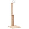 vidaXL アウトドアシャワー ナチュラル 75 x 76 x 217 cm 無垢パイン材