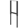 vidaXL ワークベンチ用フレーム 調整可能 2点 金属製 55x(69-95.5)cm ブラック
