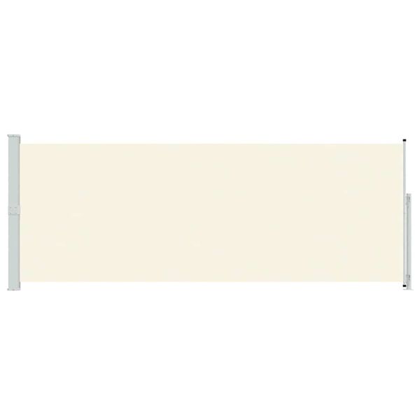 vidaXL パティオ用 引き込み式サイドオーニング 180x500cm クリーム