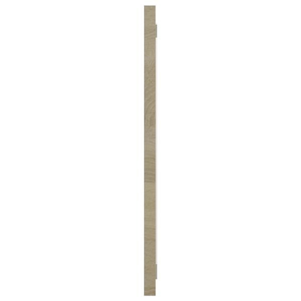 vidaXL バスルーム ミラー ソノマオーク 90x1.5x37cm パーティクルボード