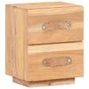 vidaXL ベッドサイドキャビネット 40x30x50cm 無垢の再生木材