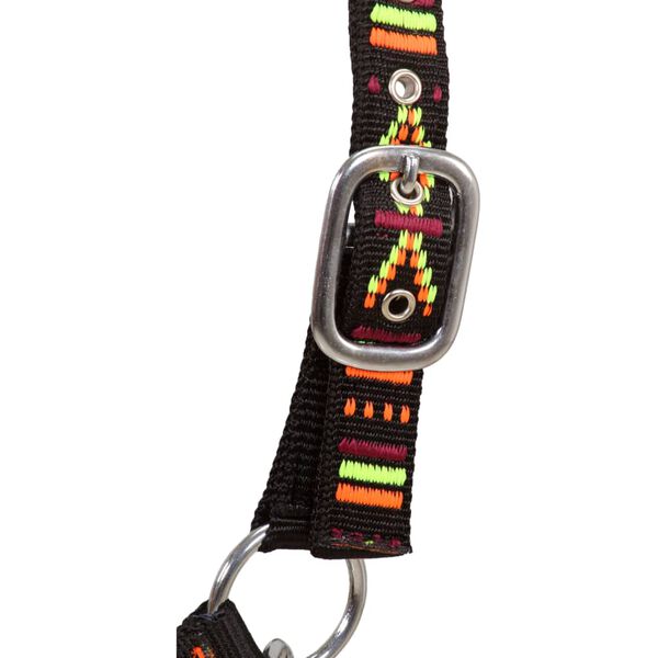 vidaXL 馬用 無口頭絡 2点 ナイロン製 ポニーサイズ ブラック