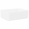 vidaXL 洗面器 40x30x13cm 陶器製 ホワイト