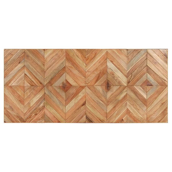 vidaXL ダイニングテーブル 200x90x76cm アカシア無垢材＆マンゴー無垢材