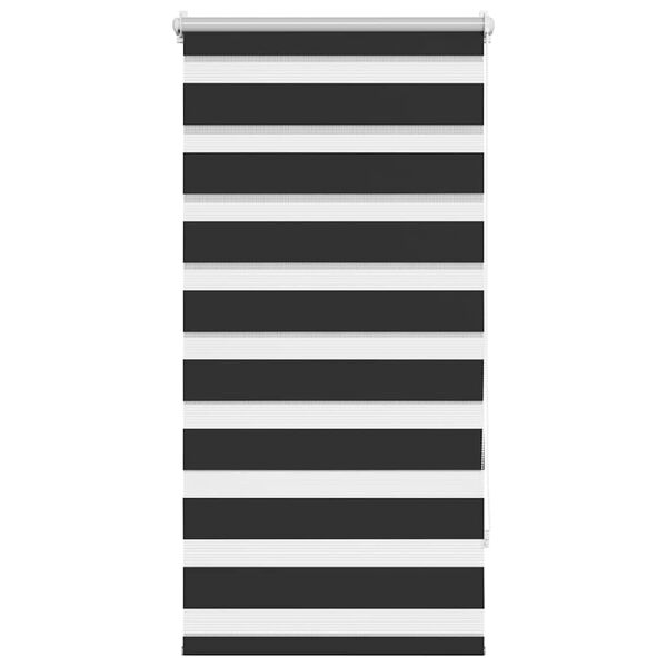 vidaXL ゼブラ ブラインド 80x150cm ブラック