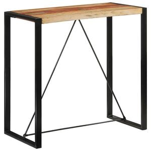 vidaXL バーテーブル 110x55x110 cm 無垢の再生材