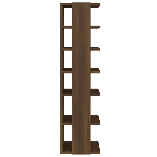 vidaXL シューズラック ブラウンオーク 27.5x27x102cm エンジニアリングウッド